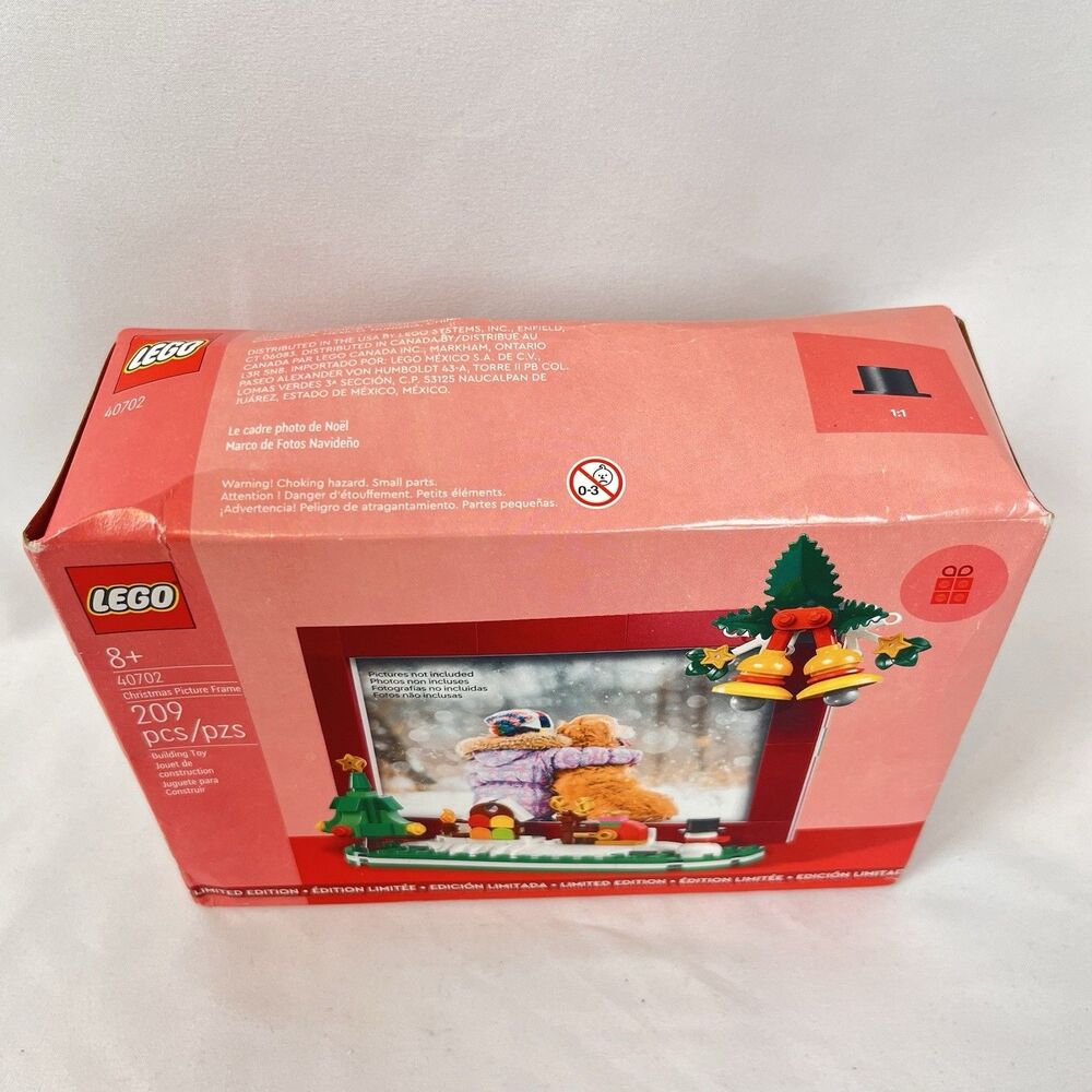 LEGO 40702 Christmas Picture Frame 209pcs Set Limited Edition New Box Wear - Picture 2 of 10